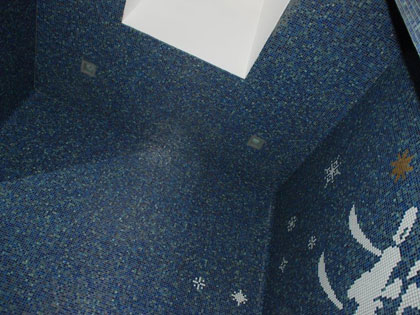 Posatore mosaicista, rivestimenti in mosaico.