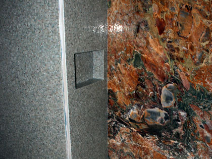 Posatore mosaicista, rivestimenti in mosaico.