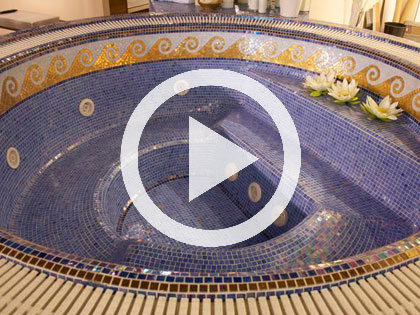 Posatore mosaicista, rivestimenti in mosaico.